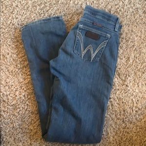 Wrangler Boot Cut Jeans Sz 3/4x34